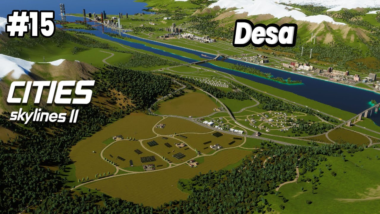STASIUN DAN JALUR KERETA BARU UNTUK MENYAMBUNGKAN DESA KE KOTA CITIES SKYLINES 2 INDONESIA