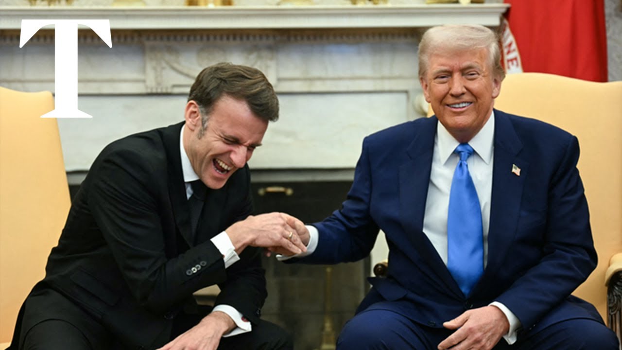 Key moments from Macron's visit to discuss Ukraine with Trump