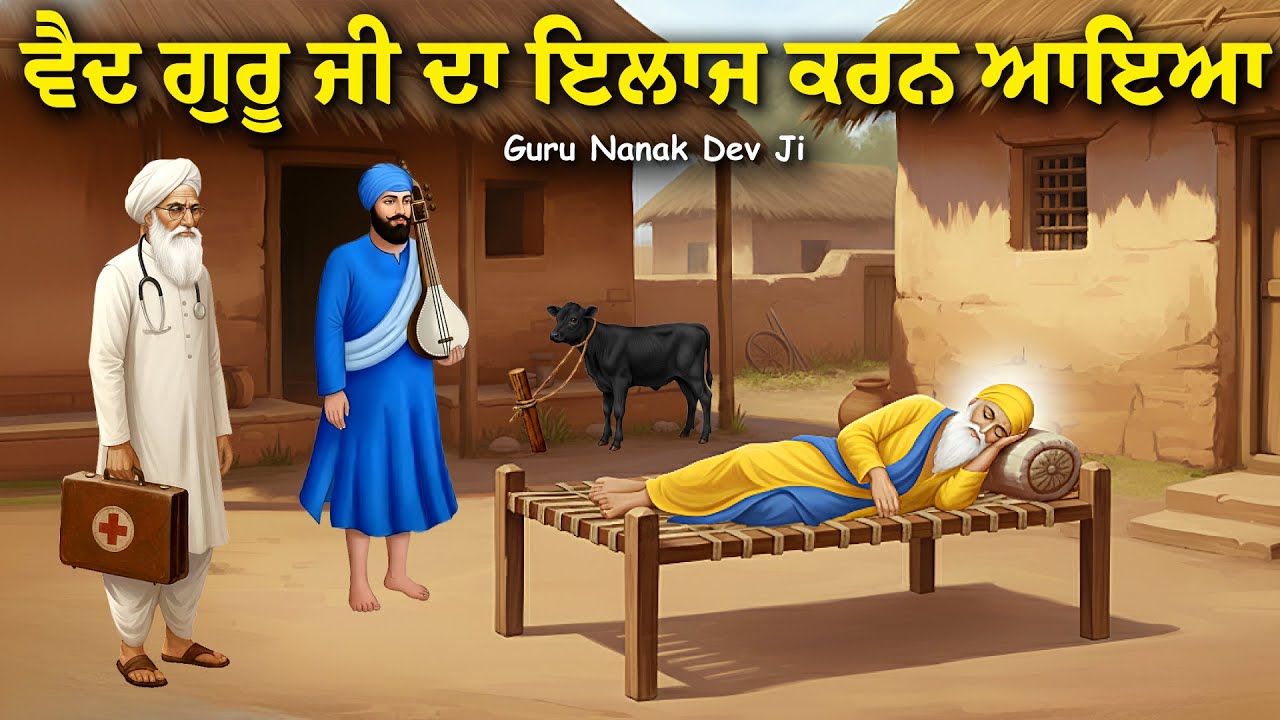 ਵੈਦ ਗੁਰੂ ਜੀ ਦਾ ਇਲਾਜ ਕਰਨ ਆਇਆ | Katha Guru Nanak Dev Ji | Ikk Panjab | Remix Katha
