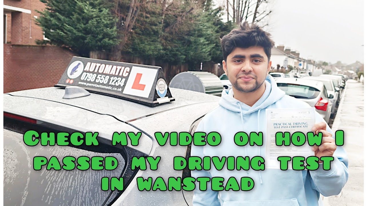 Weekend test route for Wanstead,test time7:43am learner passed his driving test with 4 driving fault