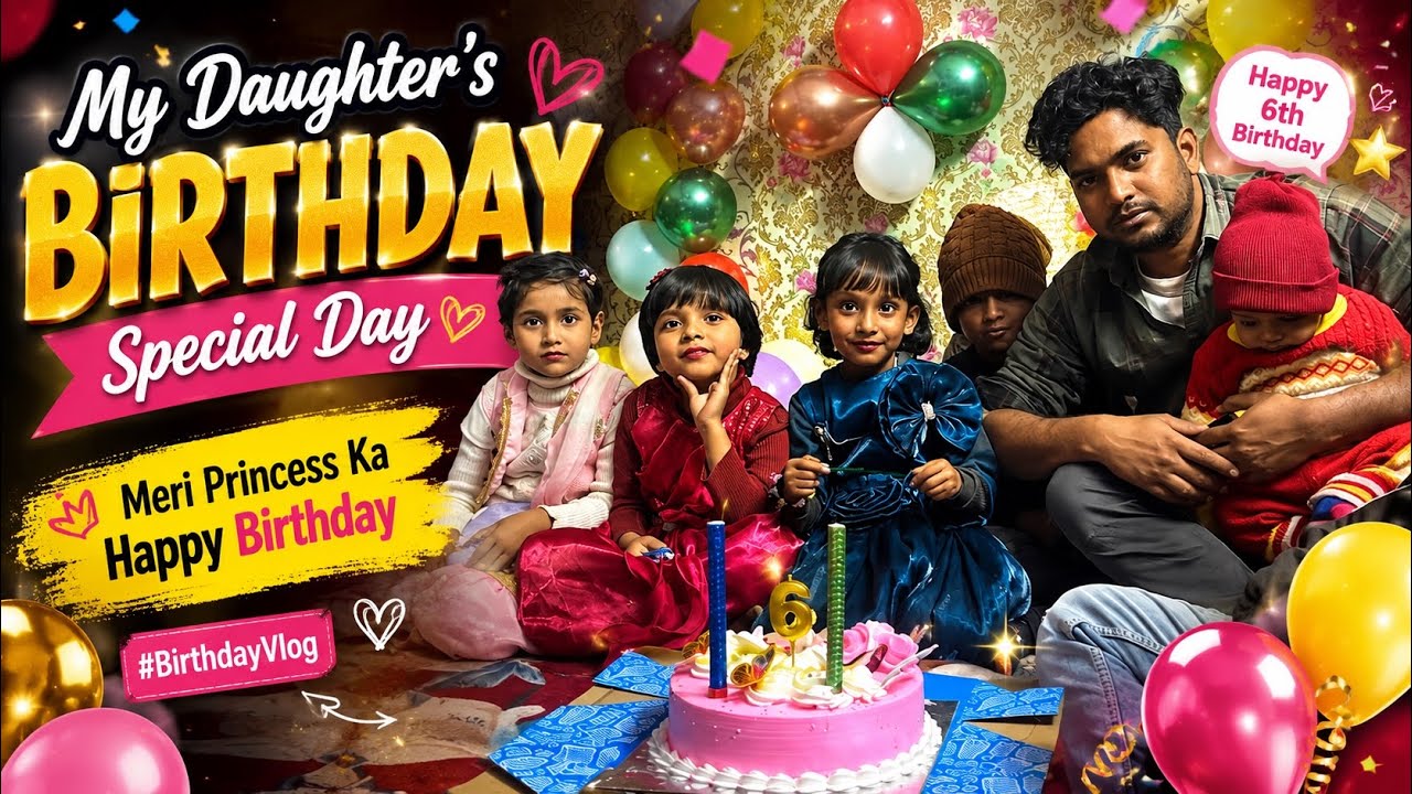 My daughter birthday celebrate 🥳 #youtube#viral#daughter#birthday #celebrate#vlog #lifewithsahin#fyp