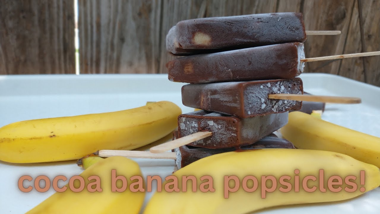 Cocoa banana popsicle recipe