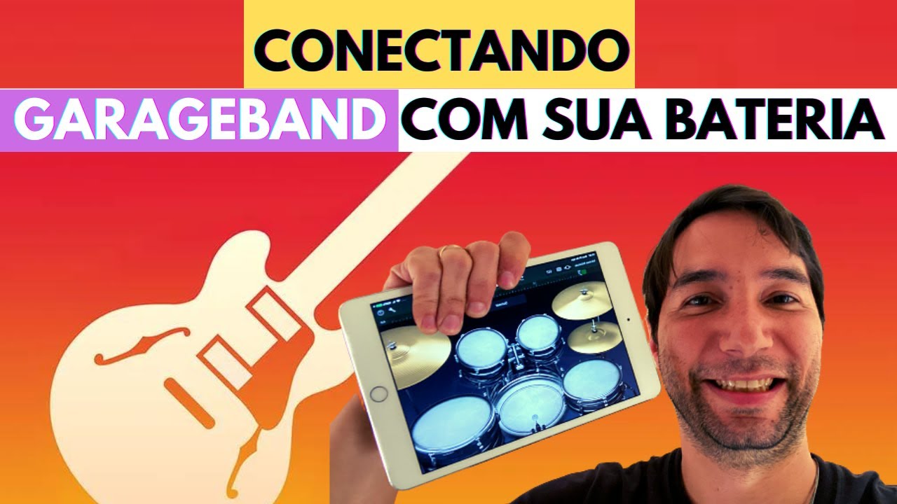 Conectando o GarageBand para você tocar com sua bateria eletrônica.