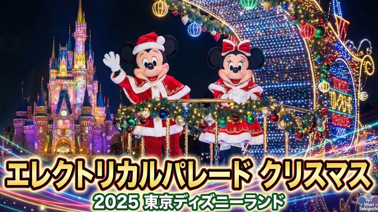 エレクトリカルパレード　クリスマス【最前列/高画質】