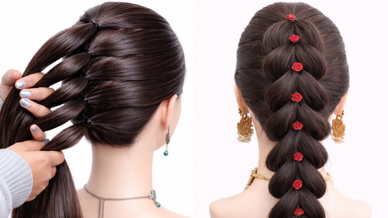 Easy Amazing & Quick ponytail Hairstyle For Girls |Wedding Guest Hairstyle |hairstyle for Long hair