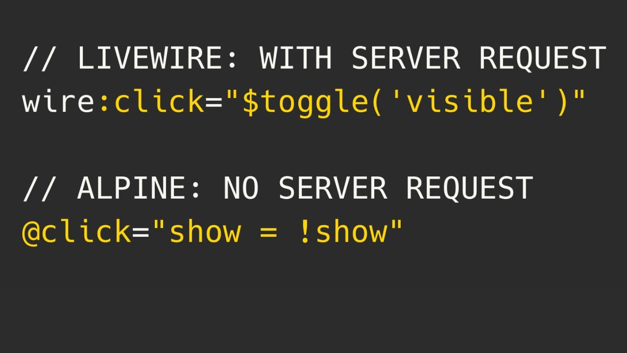 Avoid Livewire Server Requests: Use Alpine.js Where Suitable