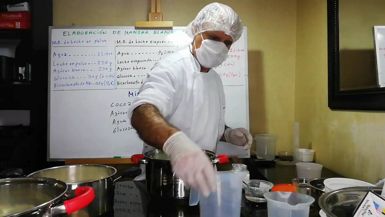 Elaboración de manjar blanco de leche en polvo, leche fresca y leche evaporada