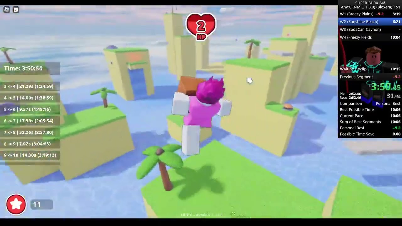 SB64 Any% in 9:11 Bloxera NMG (FWR)