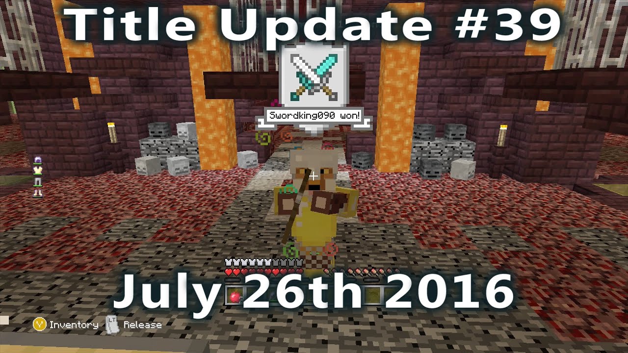 Minecraft - Title Update #39 - More Battle Mode Updates. (July 26th 2016)