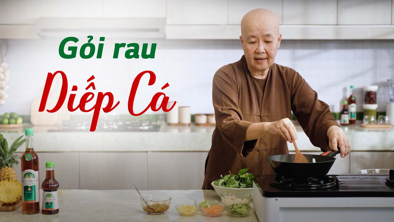 Nấu chay ngon cùng cô Tuệ Vân - GỎI RAU DIẾP CÁ