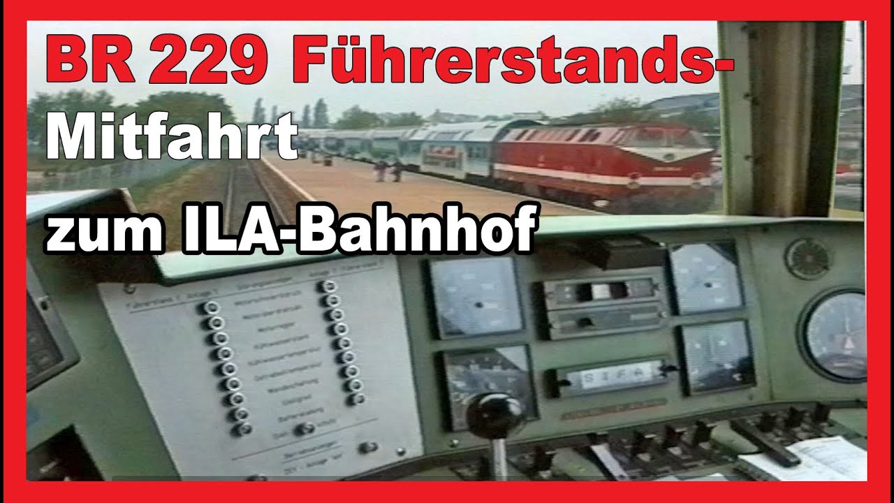 Mit U -Boot BR 229 - Führerstands-Mitfahrt von Berlin-Lichtenberg nach Diepensee zur ILA im Mai 1996