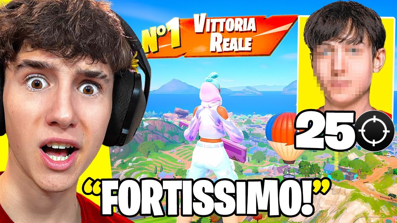 Vittoria con un PRO PLAYER MISTERIOSO in RANK ELITE!! Fortnite ITA