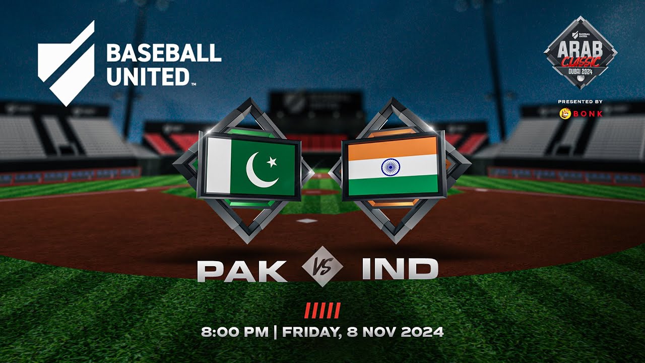 Pakistan vs. India Live Stream (Nov 8) | 2024 Baseball United Arab Classic