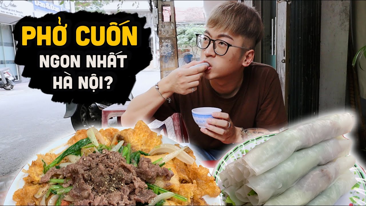 Quán PHỞ CUỐN ở Hà Nội NINH YÊU THÍCH NHẤT!! // Ninh Eating ăn gì series