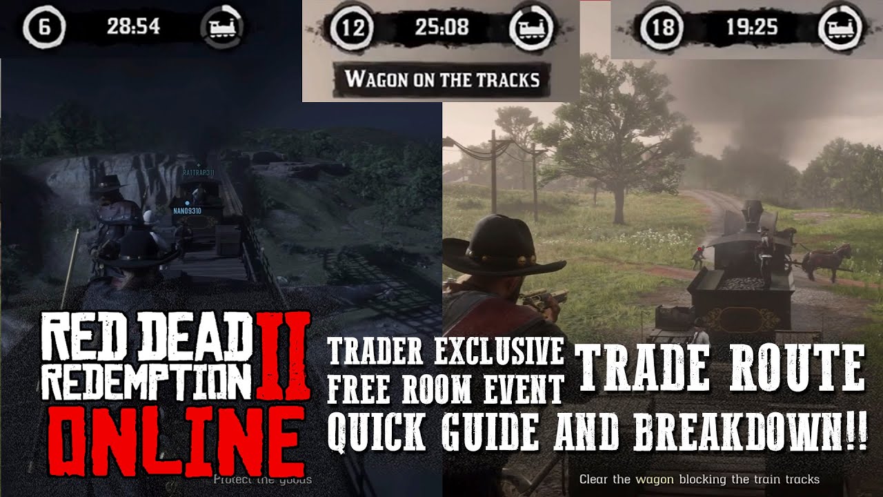RED DEAD ONLINE - TRADER EXCLUSIVE FREE ROAM EVENT - TRADE ROUTE!! QUICK GUIDE AND BREAKDOWN!!