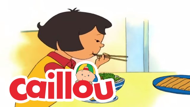 Caillou: Chopsticks | Cartoon for Kids