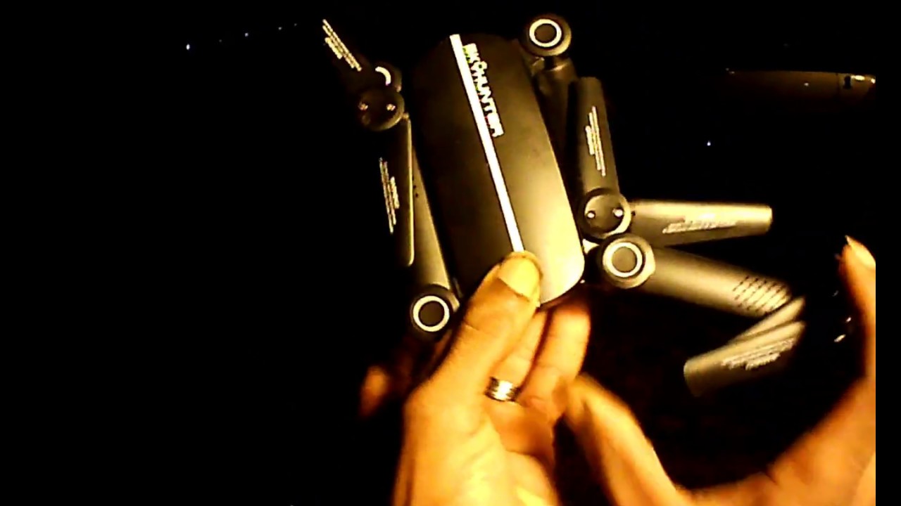 Skyhunter X8 Foldable Drone... Night Flight