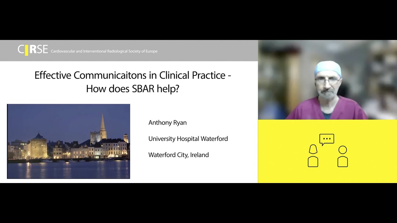 Clinical practice in IR: Effective communication in clinical practice - How does SBAR help?