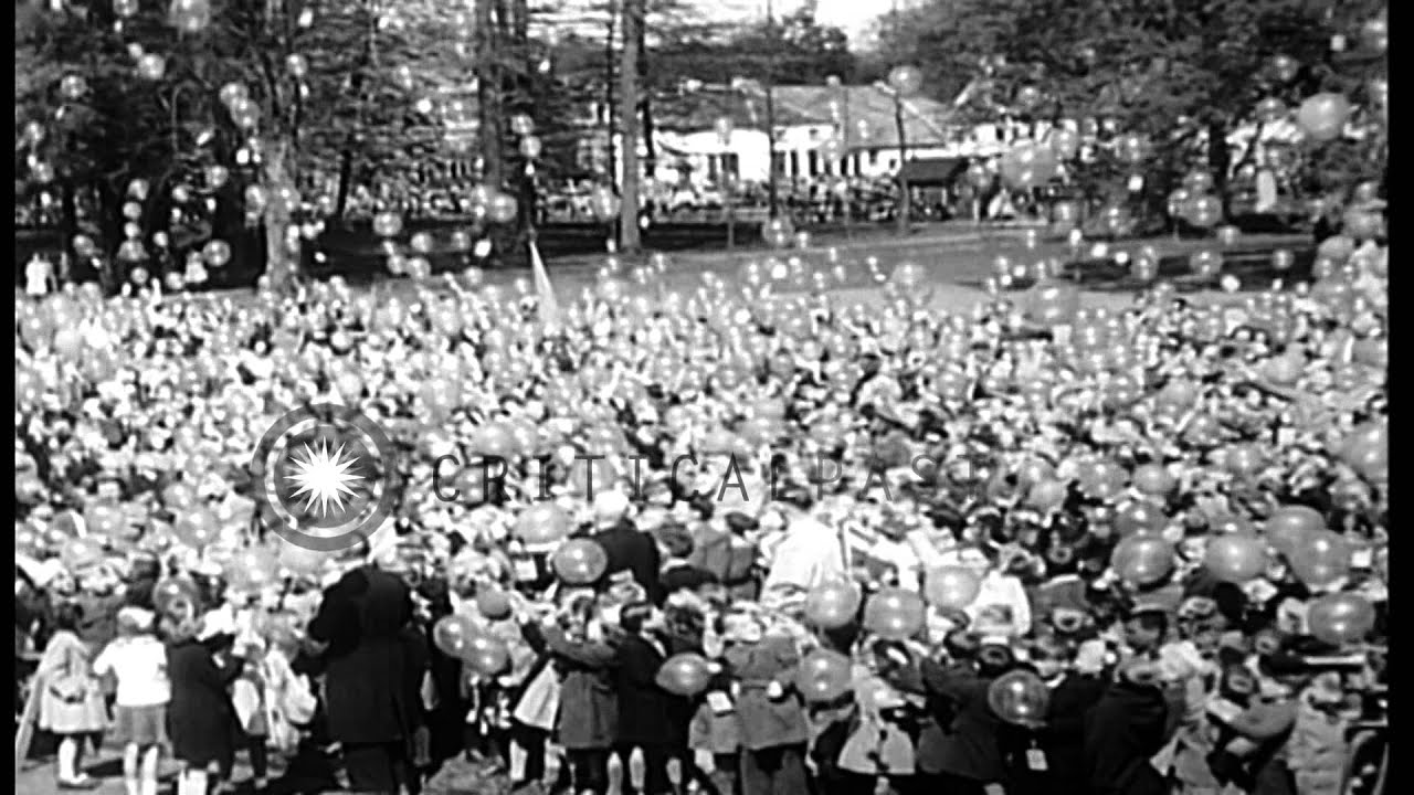 40th Birthday celebrations of Princess Juliana in Netherlands. HD Stock Footage