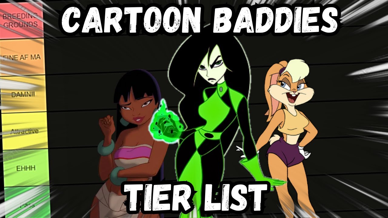 THE DEFINITIVE CARTOON BADDIE TIER LIST!!!