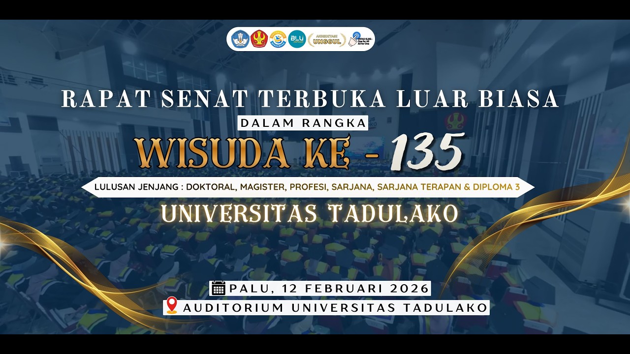 Wisuda Periode 135 Universitas Tadulako
