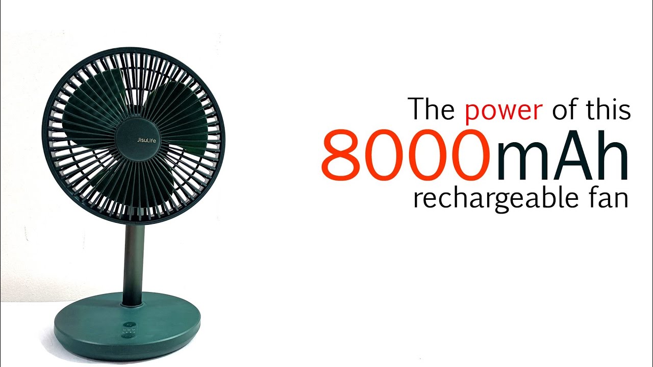 JisuLife FA13P telescopic rechargeable desk fan with 8000mAh Tagalog Review