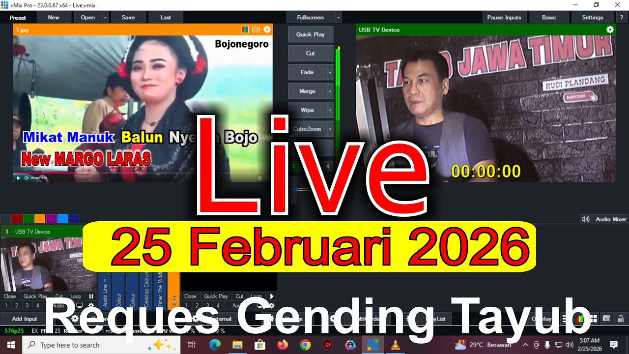 Live Streaming reques gending tayub jawa timur 25 Februari 2026