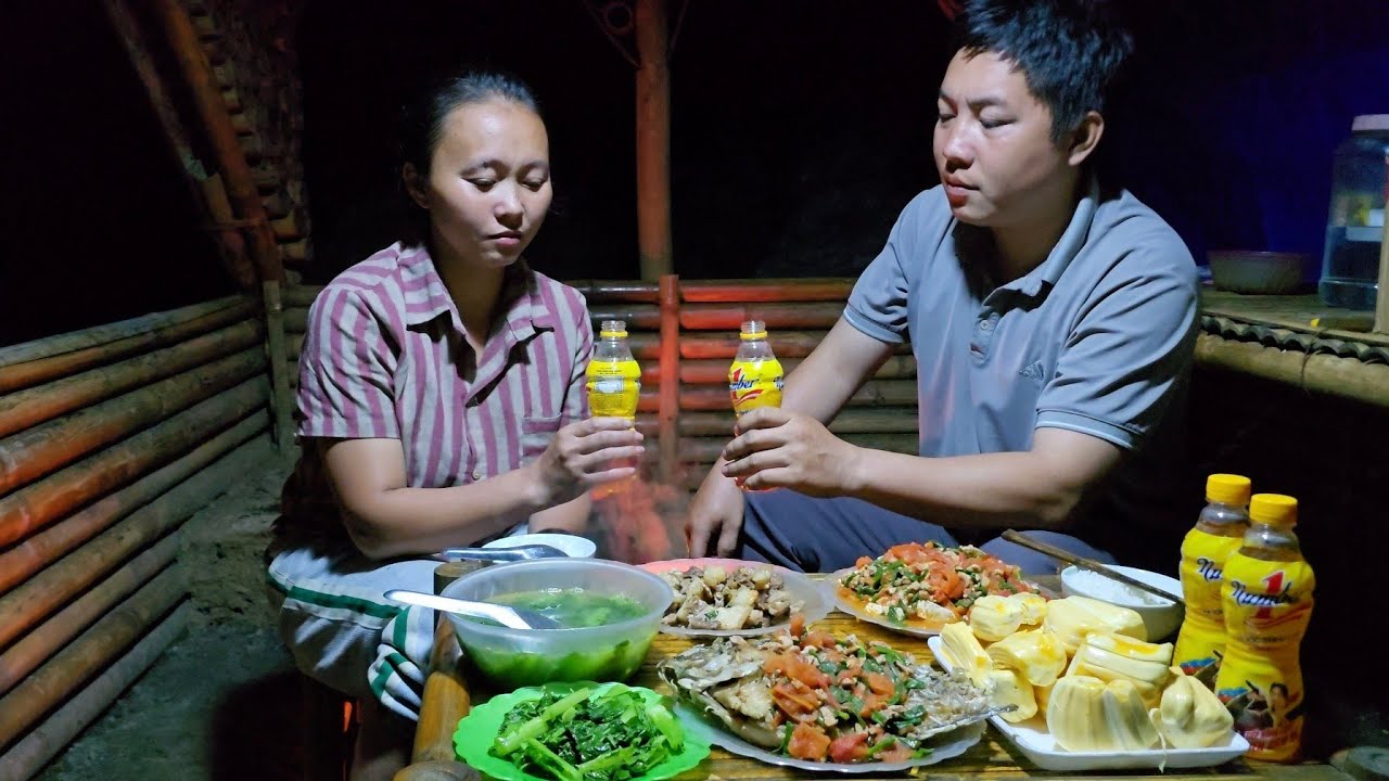 The single mother was very sad as she ate her last meal with the kind man who was about to leave