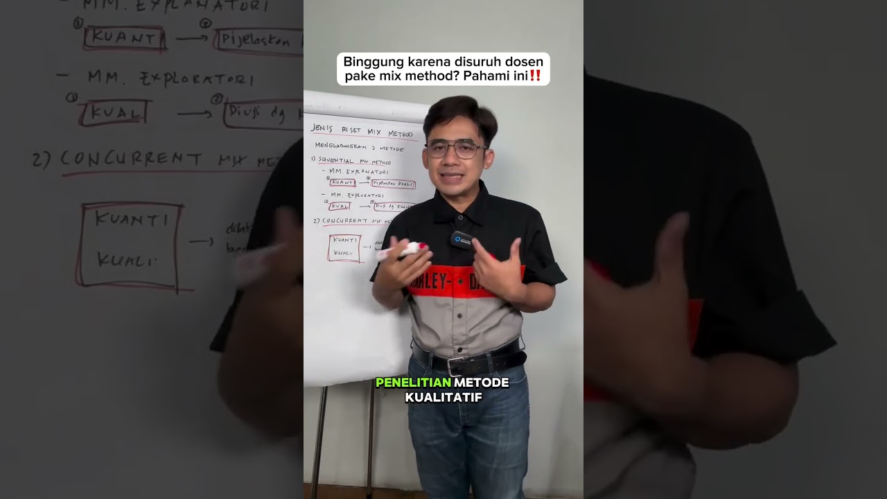 Dua jenis riset mix method - skripsi, tesis, disertasi