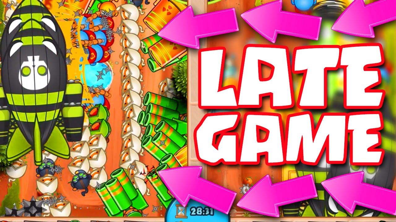 Bloons TD Battles ::  LATE GAME WITH MORTARS!! HOW LONG CAN WE HOLD IT !