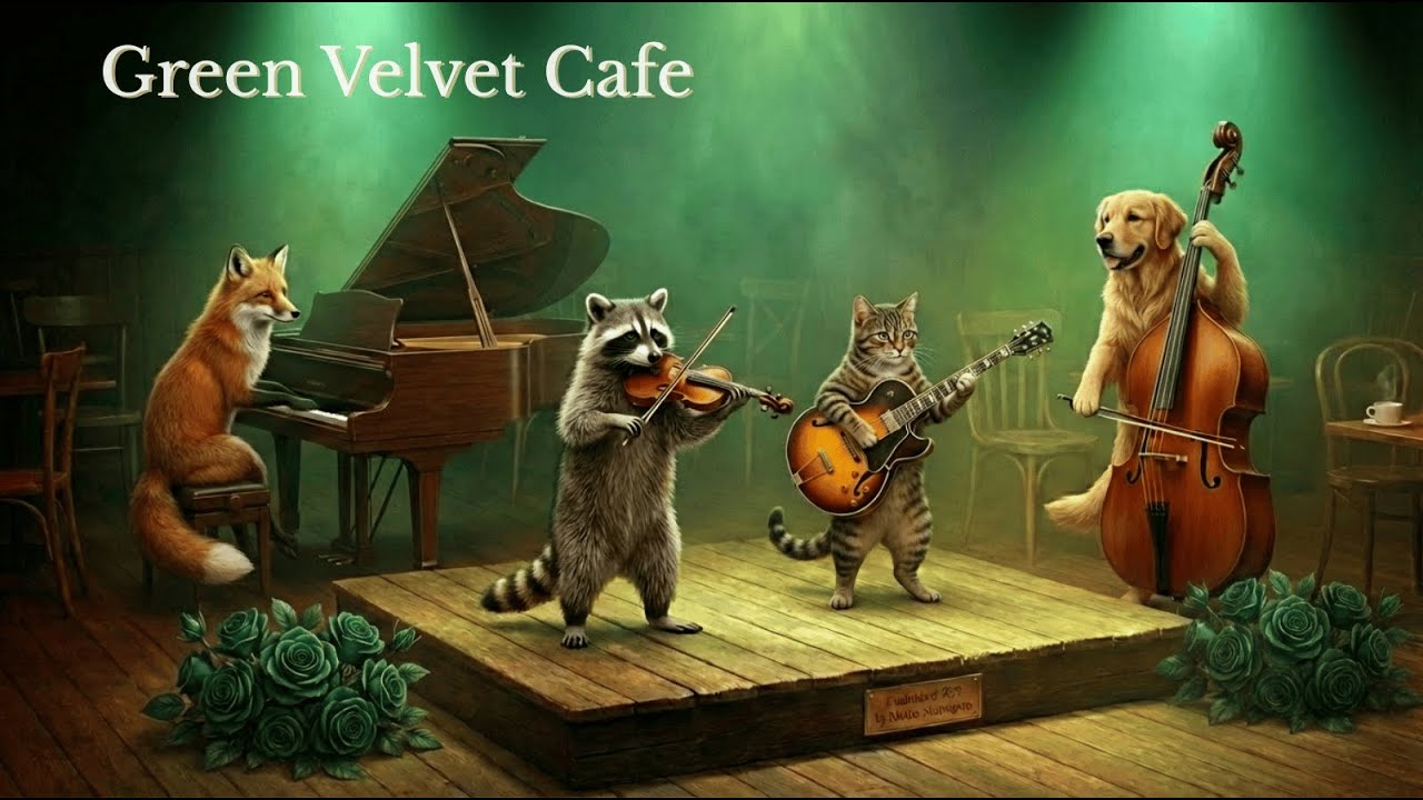 癒し系BGM「Green Velvet Cafe」Chillhop Cafe Music | Relaxing & Focus