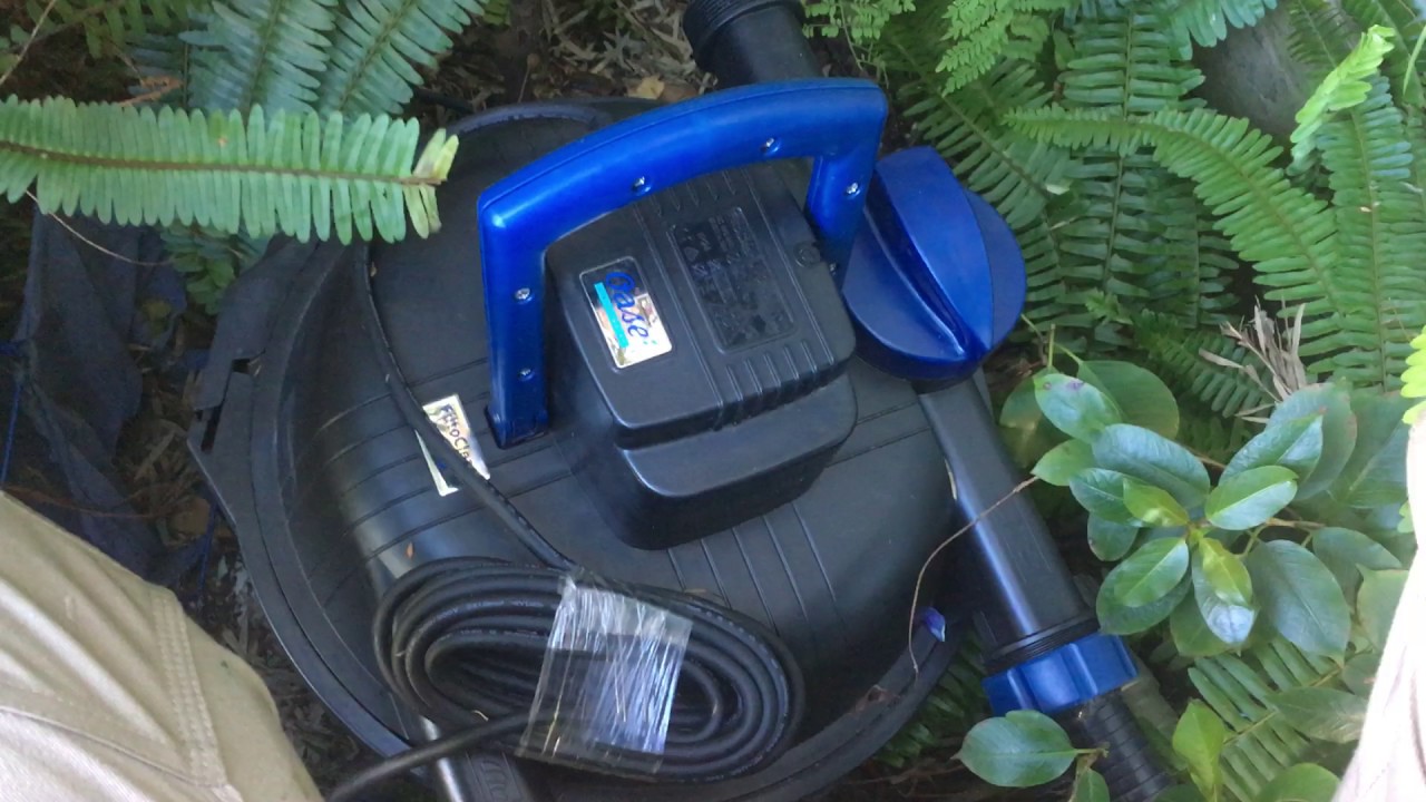 Oase Filtoclear - How to use the cleaning lever