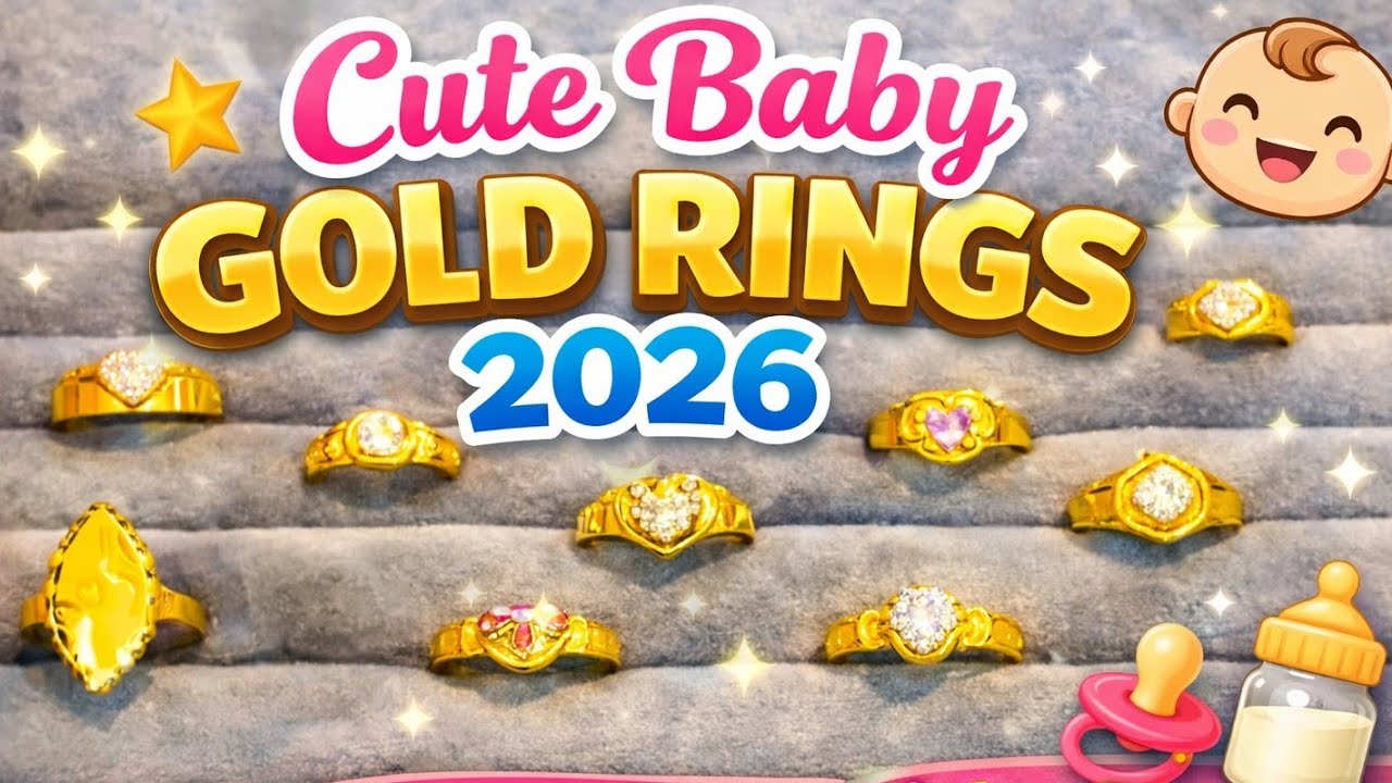 Cute Baby Gold Rings Designs 2026 | Newborn & Kids Ring Collection | Latest Jewellery