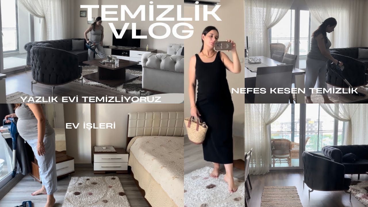 🫧TEMİZLİK VLOG|YAZLIK EVİ TEMİZLİYORUZ|NEFES NEFESE KALDIM|İKİZ GEBELİK VE EV İŞLERİ GER&Ccedil;EKTEN ZOR