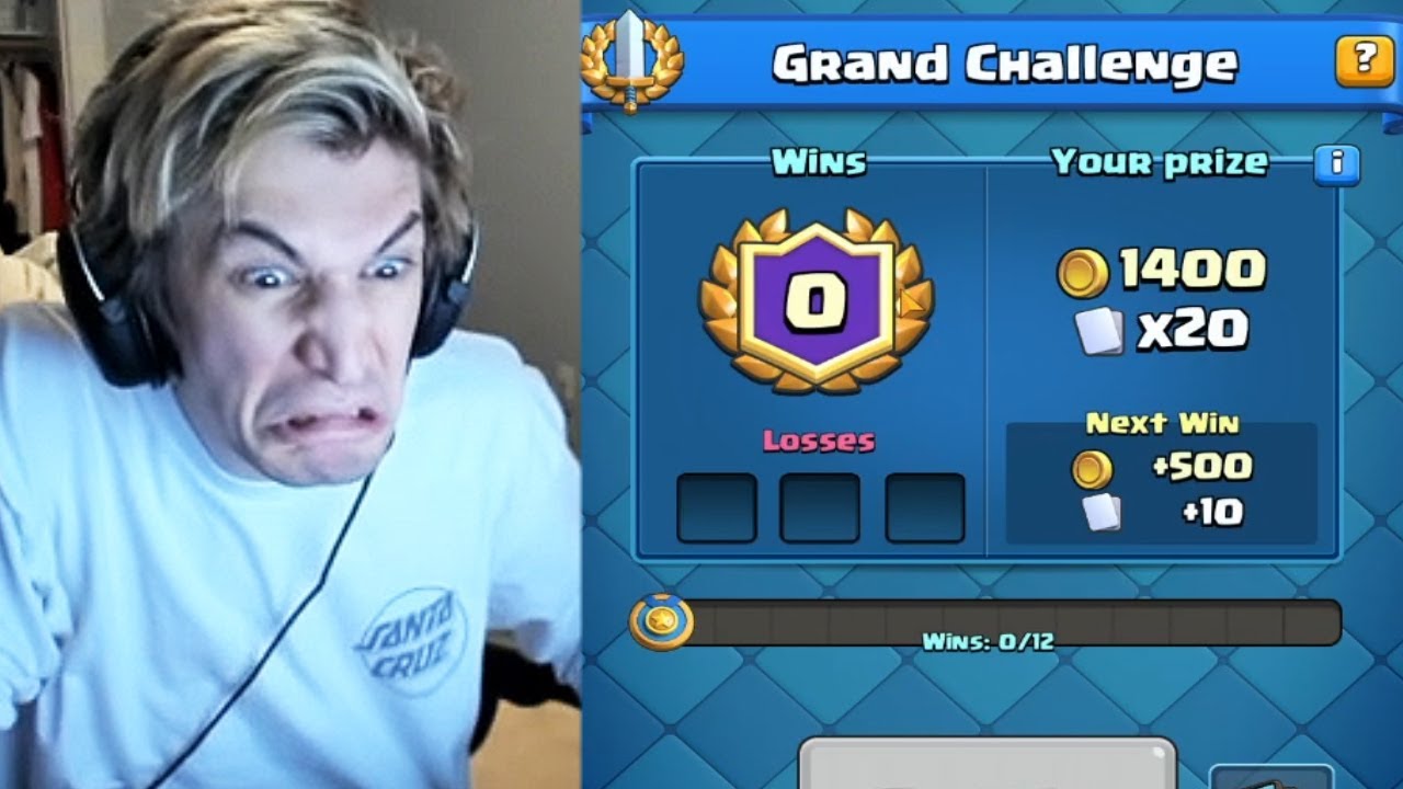 Playing Clash Royale Grand Challenge! How Much Can I Win?!