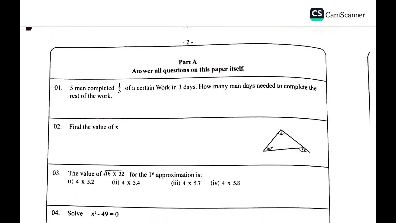 OL Mathematics Practice Paper | Western Province 2025(2026)  | Paper 1 | English Medium