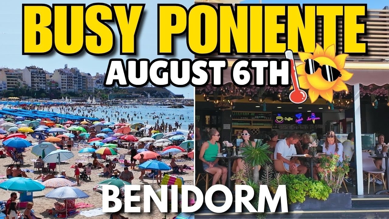 Benidorm - Busy Poniente Beach & HIDDEN Bars! 😲🍺┃Hotel Gran Delfin Update
