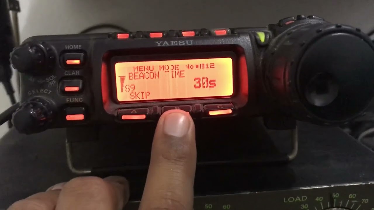 Explicação Simples e Configuração do Beacon YAESU FT-857D