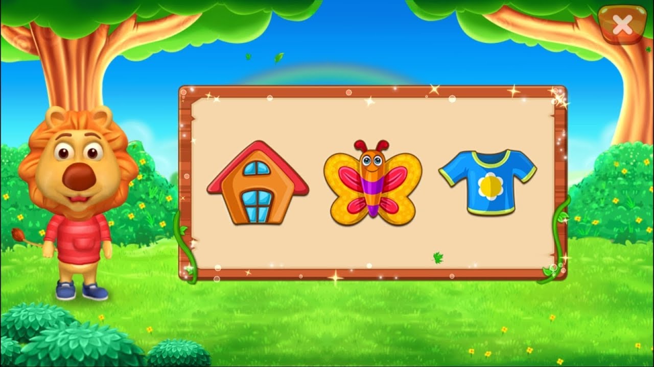 Puzzle Kids Animals Shapes and Jigsaw Puzzles Drag Pictures Solving and Logic Skills