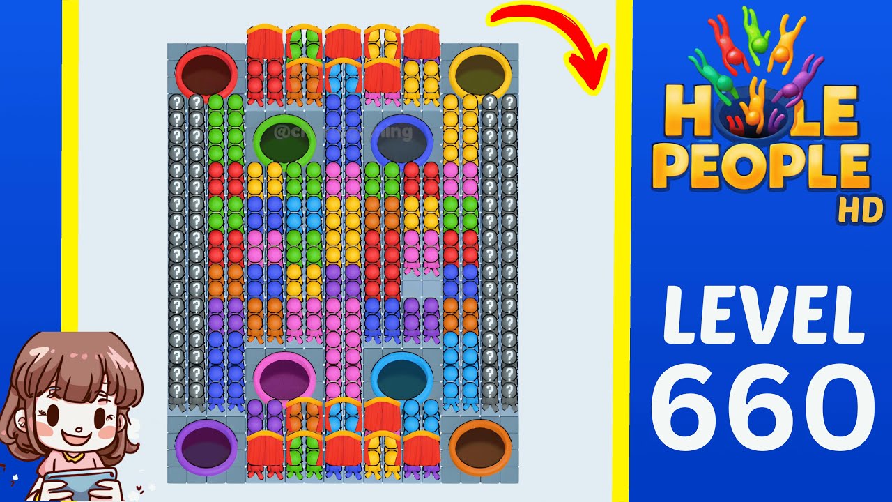 Hole People Level 660 Solution Walkthrough