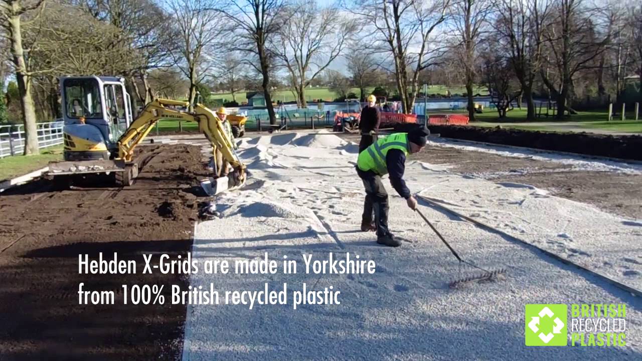 Creating a Grass and Gravel Car Park using Hebden X-Grid Permeable Paving