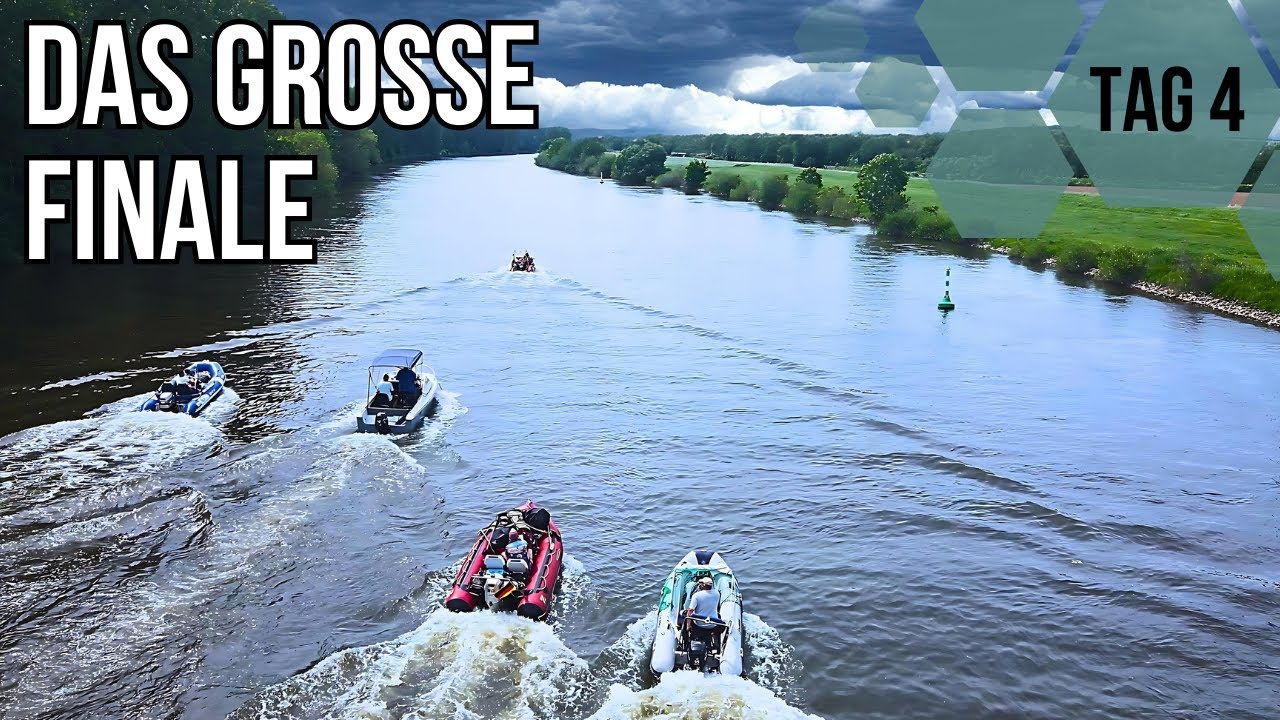 Blitz und Donner auf den letzten Kilometern | über 500 km auf der Weser | Die Bootstour Tag 4