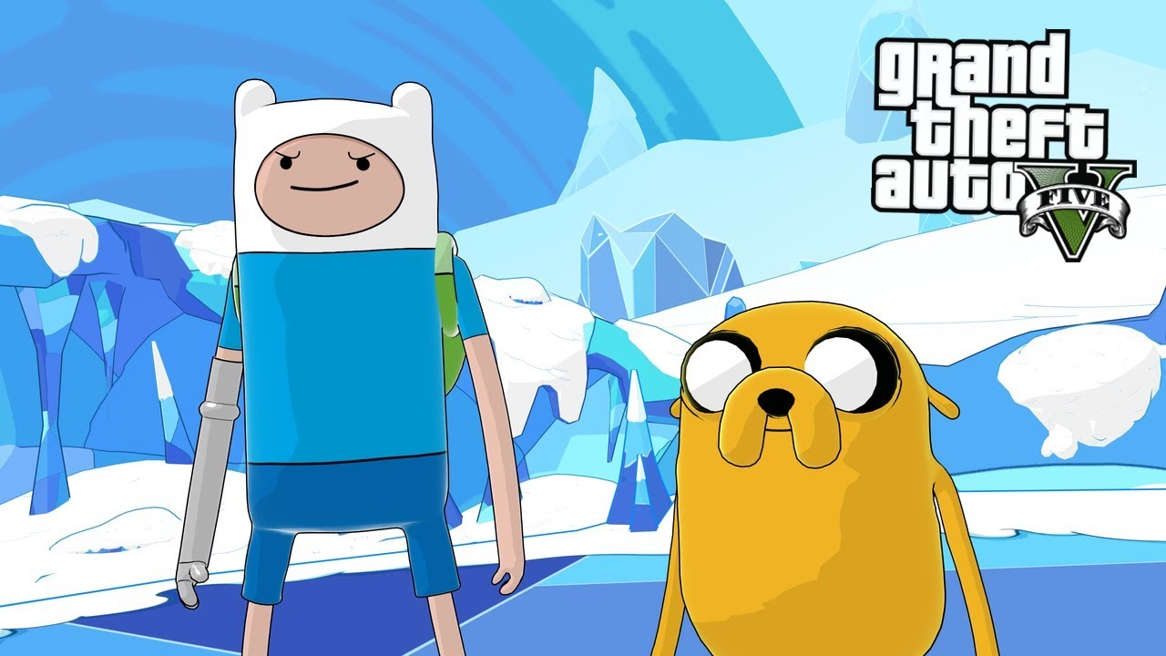 ADVENTURE TIME MOD w/ FINN & JAKE (GTA 5 MODS)