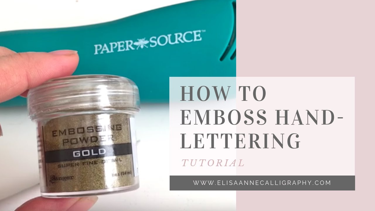 Embossing Calligraphy & Hand Lettering || DIY