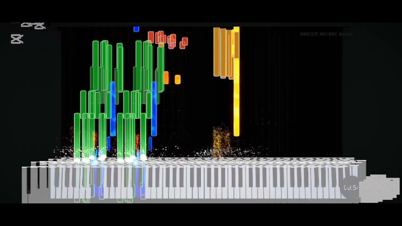 rurush e remastered in piano 3D #capcut 