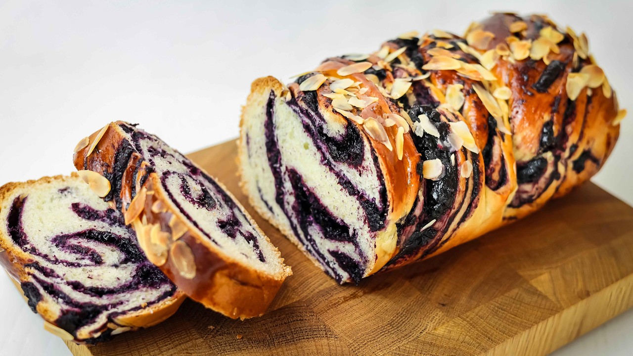 Blueberry Babka Recipe 💜 How to Make the Softest Brioche