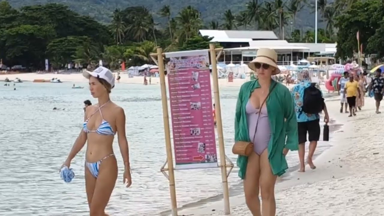 Chaweng beach Koh Samui walk 
