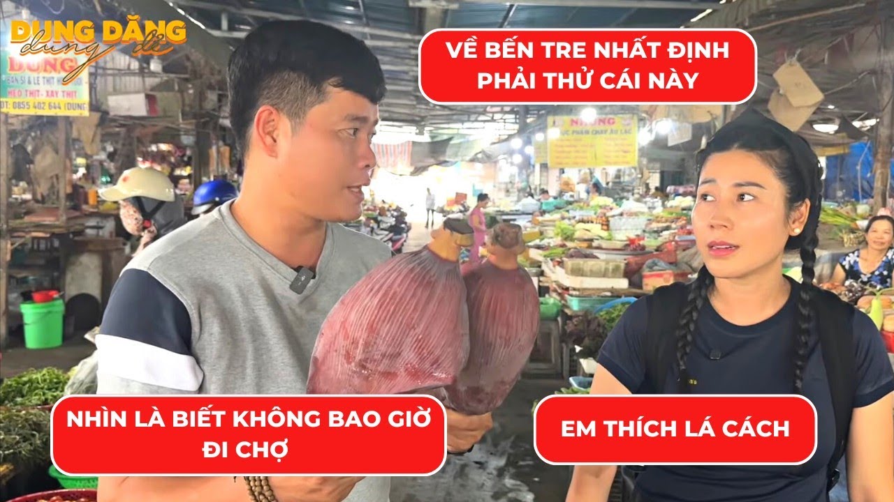 Anh Hai Khương Dừa dẫn 4D đi chợ Lách Bến Tre - vừa đi chợ vừa tuyển thí sinh Ngôi Sao Miệt Vườn