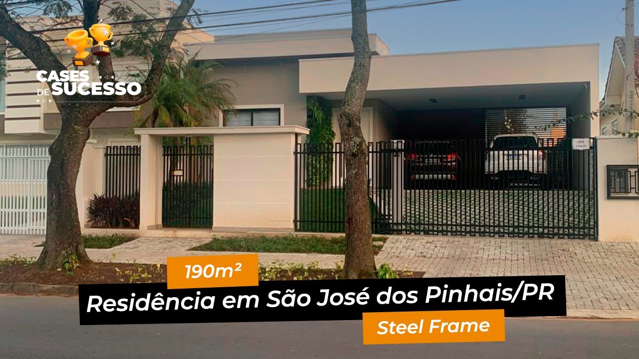 Casa Steel Frame 190m&sup2; em S&atilde;o Jos&eacute; dos Pinhais