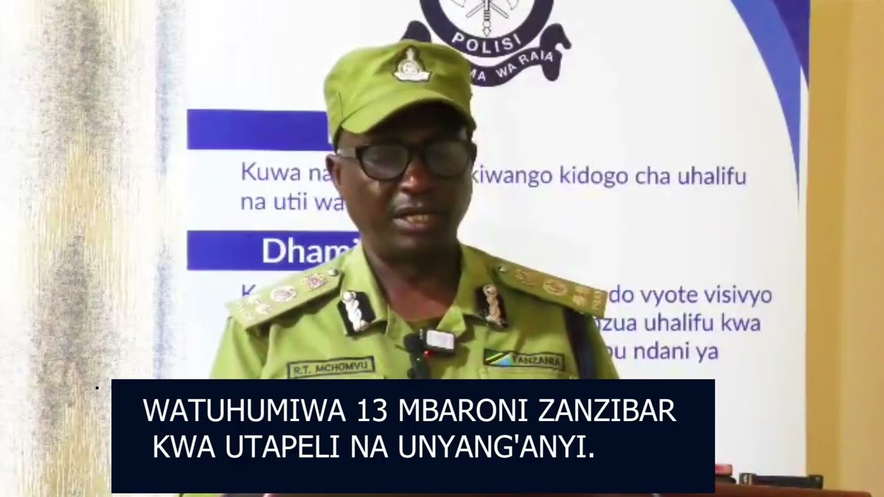 WATUHUMIWA 13 MBARANO KWA UTAPELI NA UNYANG'ANYI